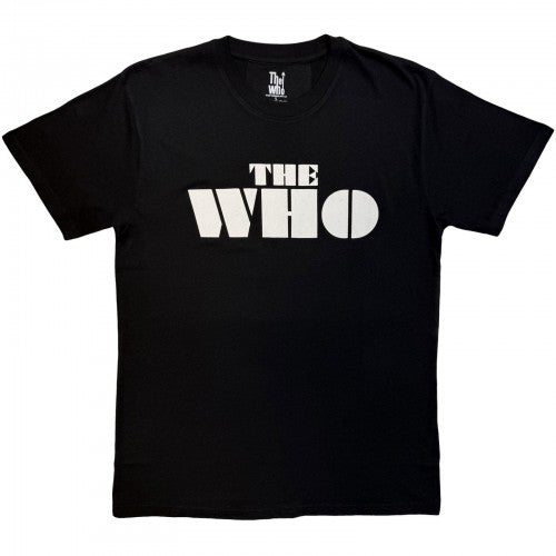 Front - The Who Unisex Adult Block Logo T-Shirt