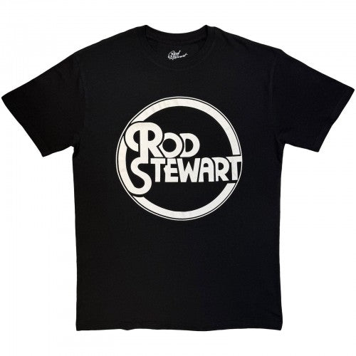Front - Rod Stewart Unisex Adult Circle Logo T-Shirt