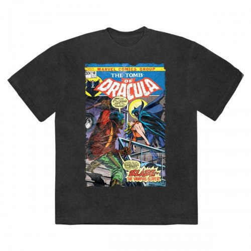 Front - Marvel Comics Unisex Adult Tomb Of Dracula Stone Wash T-Shirt