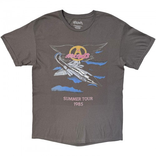 Front - Aerosmith Unisex Adult Summer Tour 1985 Back Print T-Shirt