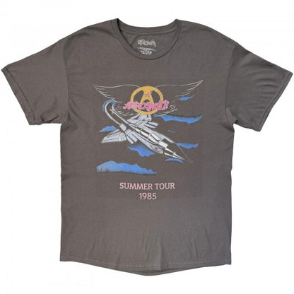 Front - Aerosmith Unisex Adult Summer Tour 1985 Back Print T-Shirt