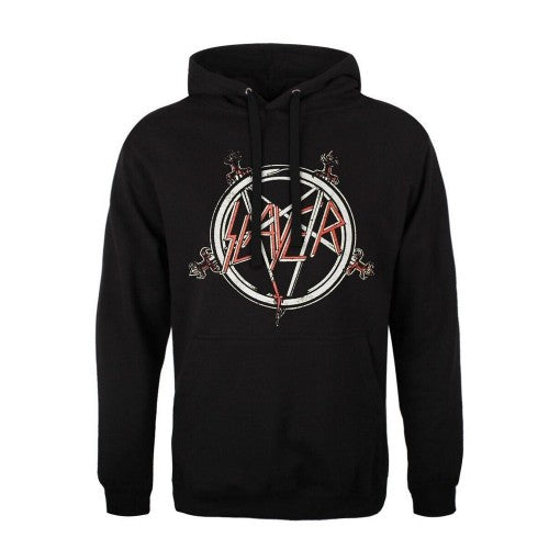 Slayer Unisex Adult Pentagram Pullover Hoodie Discounts on great Brands