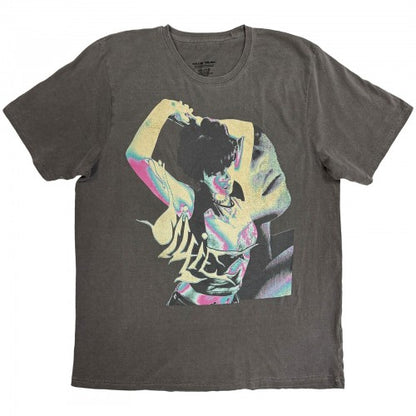 Front - Billie Eilish Unisex Adult Hit Me Hard And Soft Negative Stone Wash T-Shirt