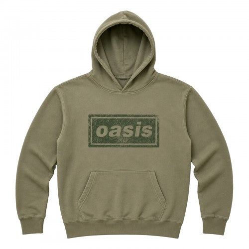 Front - Oasis Unisex Adult Lino Logo Hoodie