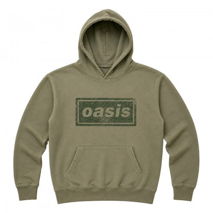 Front - Oasis Unisex Adult Lino Logo Hoodie