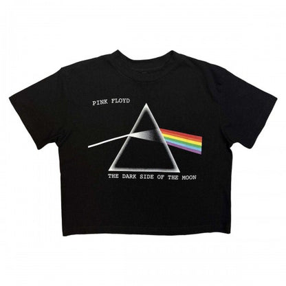 Front - Pink Floyd Womens/Ladies Dark Side Of The Moon Courier Crop Top