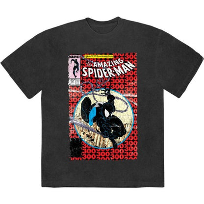Front - Marvel Comics Unisex Adult The Amazing Spider-Man Stone Wash 25th Anniversary T-Shirt
