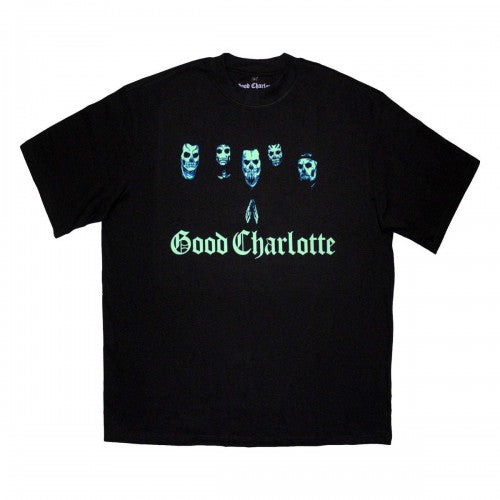 Front - Good Charlotte Unisex Adult Generation RX Skulls Oversized T-Shirt