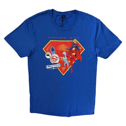 Front - Supergirl Unisex Adult Designed To Fly T-Shirt