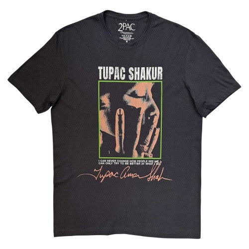 Front - Tupac Shakur Unisex Adult Photo Print T-Shirt