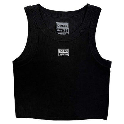 Front - Oasis Unisex Adult Live ´25 Embroidered Vest Top