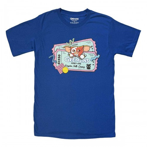 Front - Gremlins Unisex Adult Gizmo Ticket T-Shirt