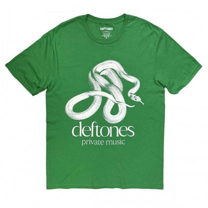 Front - Deftones Unisex Adult Private Music Mono T-Shirt