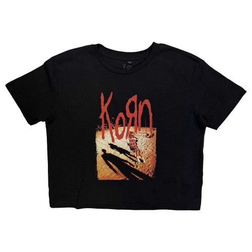 Front - Korn Womens/Ladies Shadow Playground Crop Top