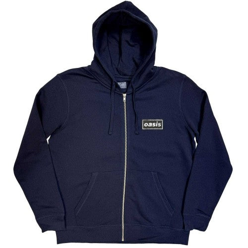 Front - Oasis Unisex Adult Stencil Full Zip Hoodie