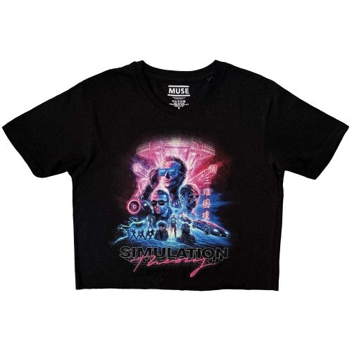 Front - Muse Womens/Ladies Simulation Theory Crop Top