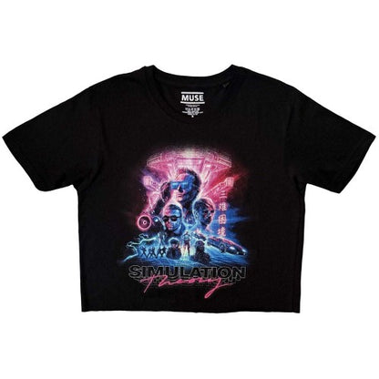 Front - Muse Womens/Ladies Simulation Theory Crop Top
