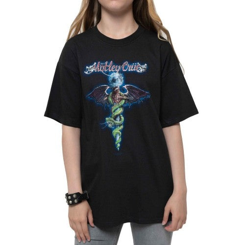 Front - Motley Crue Childrens/Kids Dragon T-Shirt