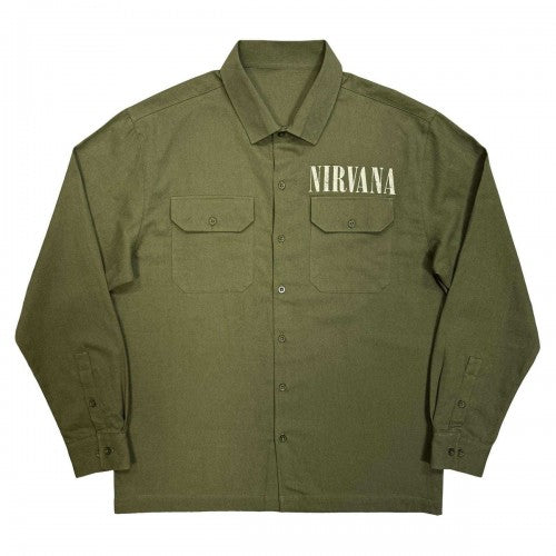 Front - Nirvana Unisex Adult Utero Logo Back Print Shirt