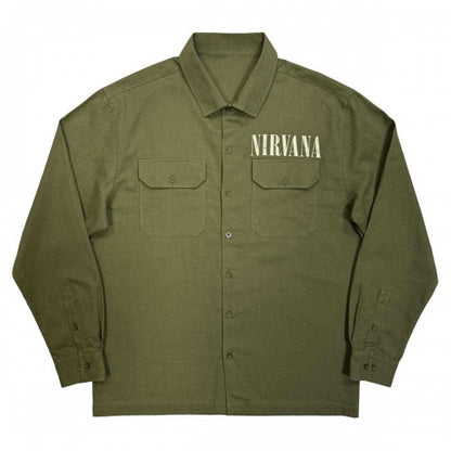 Front - Nirvana Unisex Adult Utero Logo Back Print Shirt