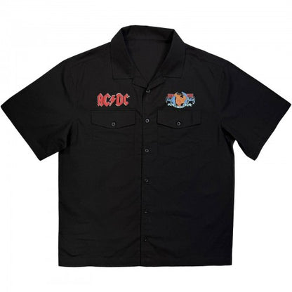 Front - AC/DC Unisex Adult On Tour '83 Back Print Shirt