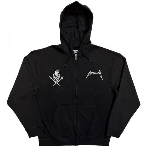 Front - Metallica Unisex Adult Scary Guy Scary Back Print Full Zip Hoodie
