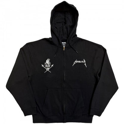 Front - Metallica Unisex Adult Scary Guy Scary Back Print Full Zip Hoodie