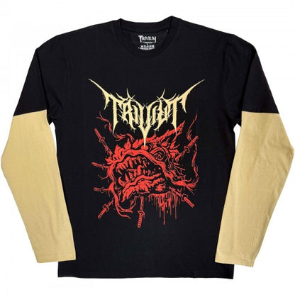 Front - Trivium Unisex Adult Demon Back Print Long-Sleeved T-Shirt