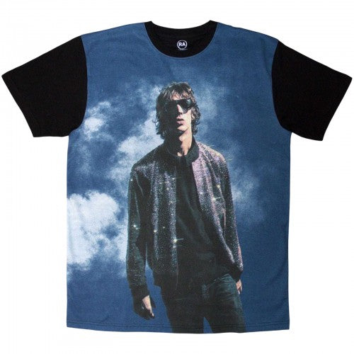 Front - Richard Ashcroft Unisex Adult Jacket Glitter T-Shirt