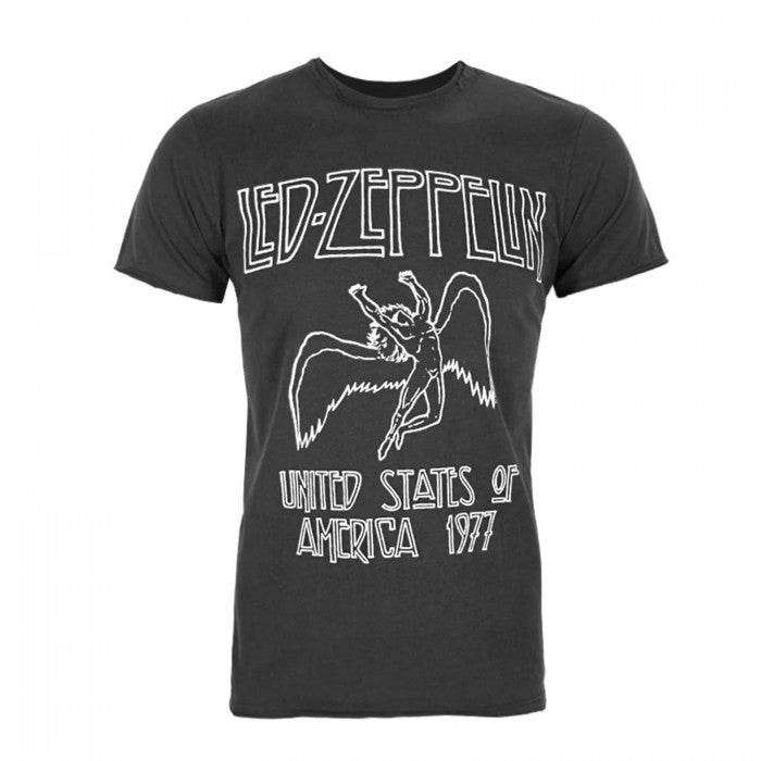 Front - Led Zeppelin Unisex Adult TSRTS World Premiere T-Shirt