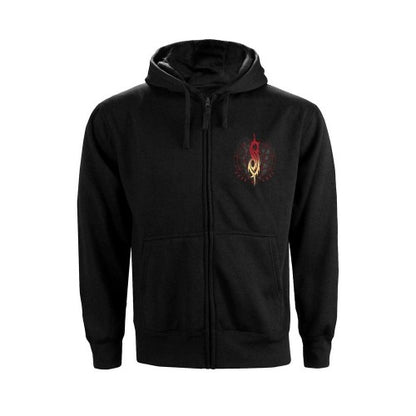 Front - Slipknot Unisex Adult Burn Me Away Back Print Zipped Full Zip Hoodie
