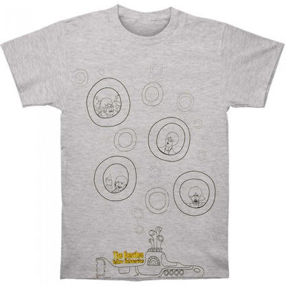 Front - The Beatles Unisex Adult Bubble T-Shirt