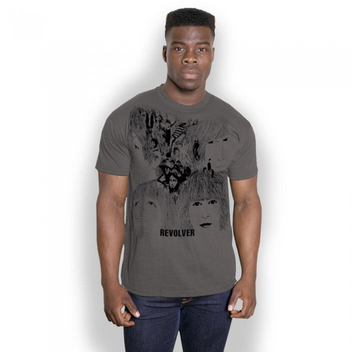 Front - The Beatles Unisex Adult Revolver T-Shirt