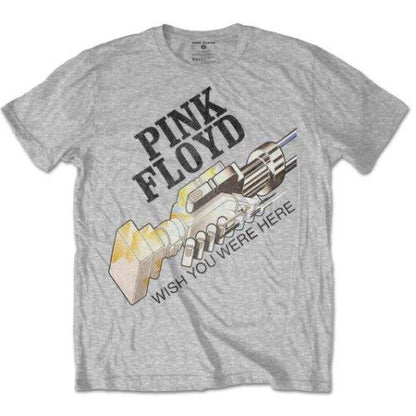Grey - Front - Pink Floyd Unisex Adult Wish You Were Here Robot Shake T-Shirt