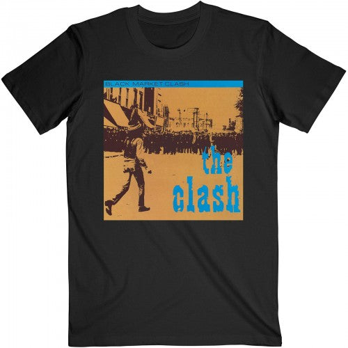 Front - The Clash Unisex Adult Black Market T-Shirt