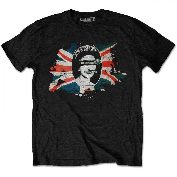 Front - Sex Pistols Unisex Adult God Save The Queen T-Shirt