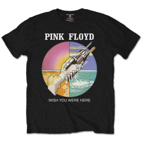 Black - Front - Pink Floyd Unisex Adult Wish You Were Here Circle T-Shirt