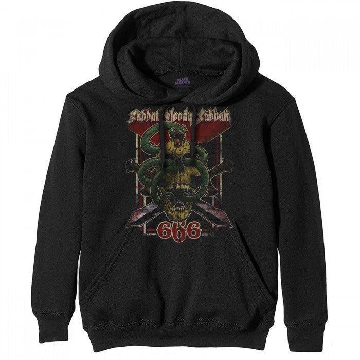 Front - Black Sabbath Unisex Adult Bloody 666 Pullover Hoodie