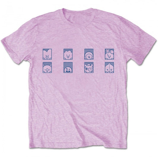 Front - BT21 Unisex Adult Group Shot T-Shirt