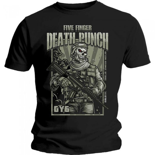 Front - Five Finger Death Punch Unisex Adult War Soldier T-Shirt