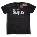 Front - The Beatles Unisex Adult Drop T Logo T-Shirt