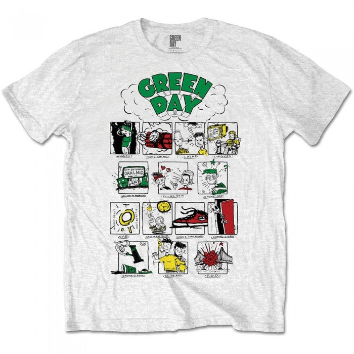 Front - Green Day Unisex Adult Dookie RRHOF T-Shirt