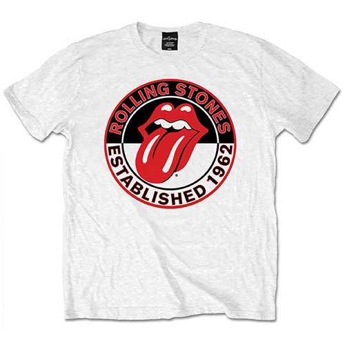 White - Front - The Rolling Stones Unisex Adult Established 1962 T-Shirt