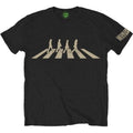 Black - Front - The Beatles Unisex Adult Abbey Road Silhouette T-Shirt