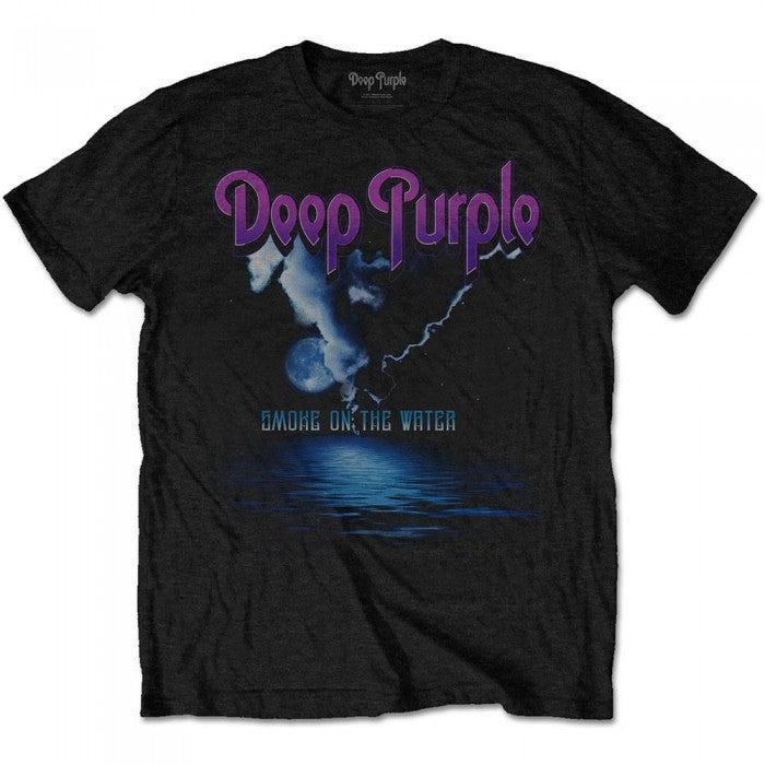 Front - Deep Purple Unisex Adult Smoke On The Water T-Shirt