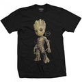 Front - Guardians Of The Galaxy 2 Unisex Adult Baby Groot Speech Bubble T-Shirt