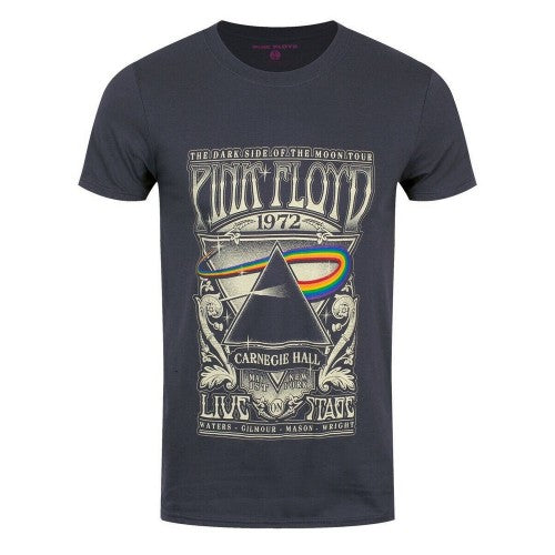 Front - Pink Floyd Unisex Adult Carnegie Hall Poster T-Shirt