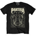 Front - Pantera Unisex Adult 101 Proof Skull T-Shirt
