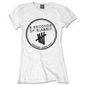Front - 5 Seconds Of Summer Womens/Ladies Derping Stamp Skinny T-Shirt