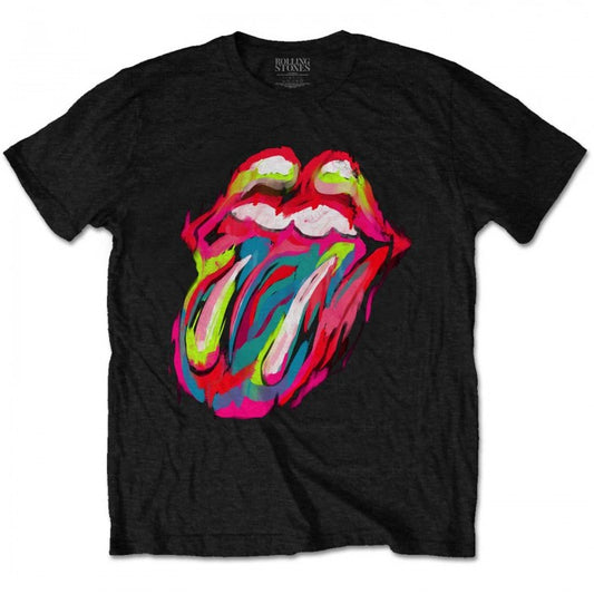 Front - The Rolling Stones Unisex Adult Sixty Brush Stroke Cotton T-Shirt